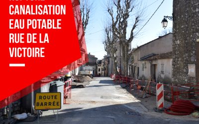 RUPTURE DE CANALISATION EAU POTABLE