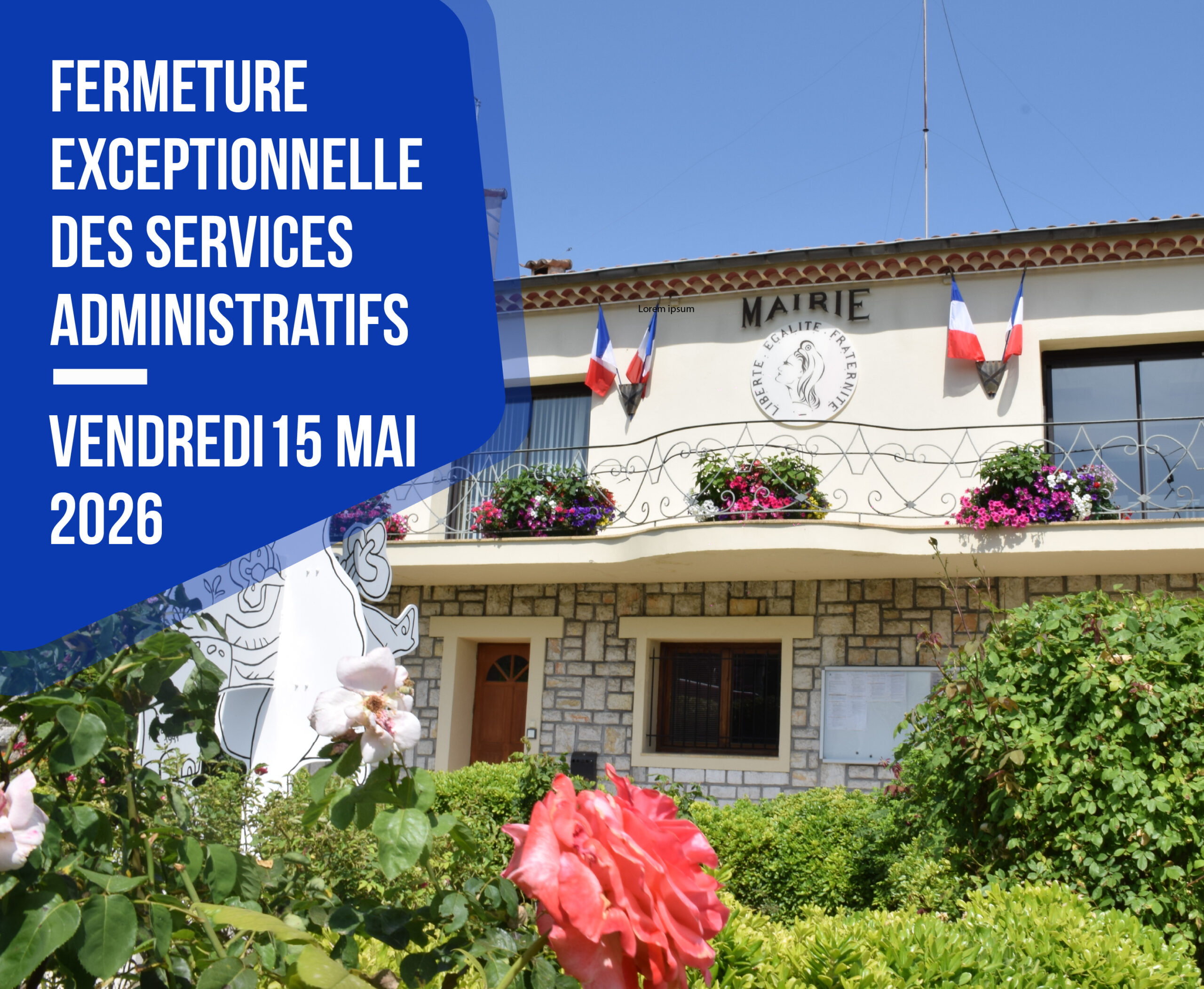 FERMETURE MAIRIE MAI 2026