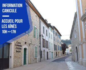 INFORMATION CANICULE – Accueil de jour pour les aînés
