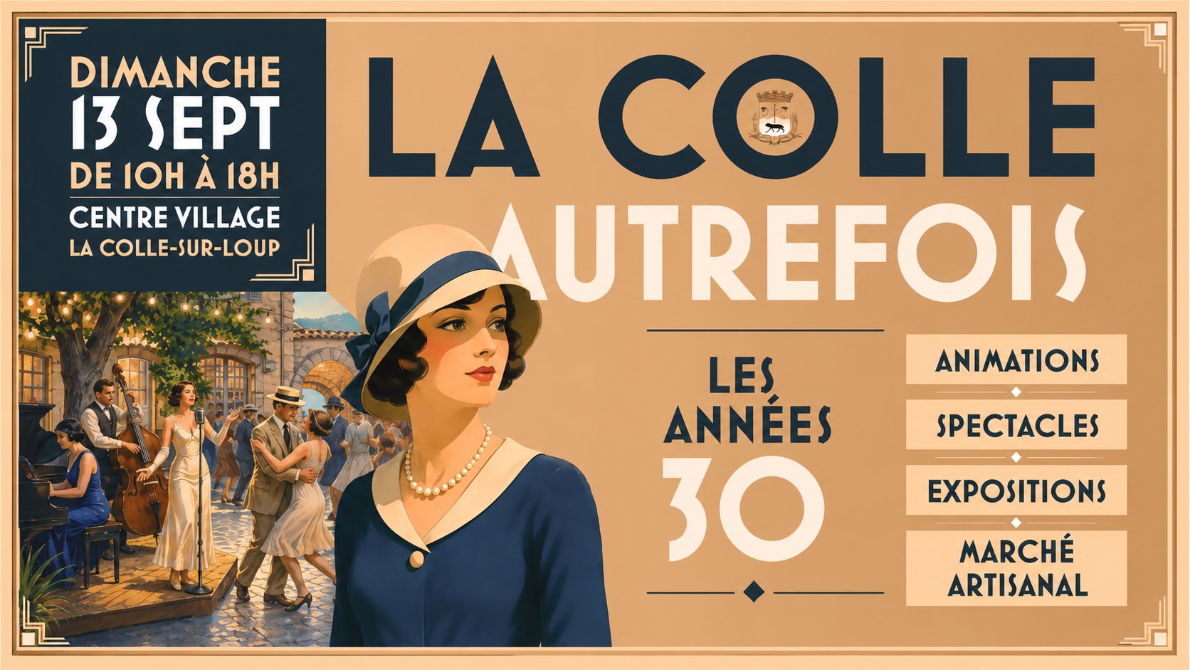 Affiche la colle autrefois push web