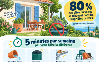 🦟 MOUSTIQUES : ADOPTONS LES BONS RÉFLEXES !